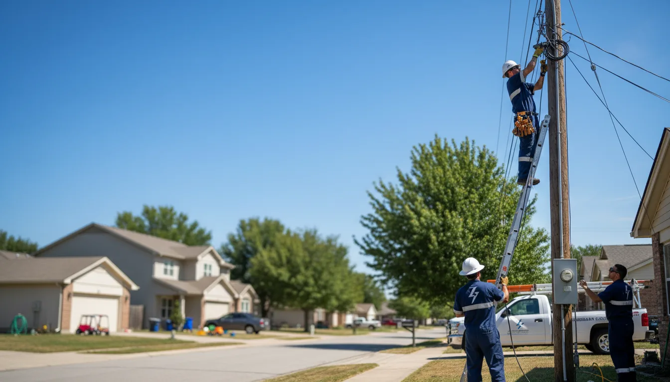 Residential electrician providing installation services in Clover, SC